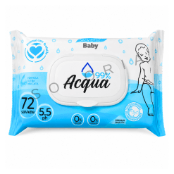 Setablu șervețele umede apă Water Wipes, 72 buc