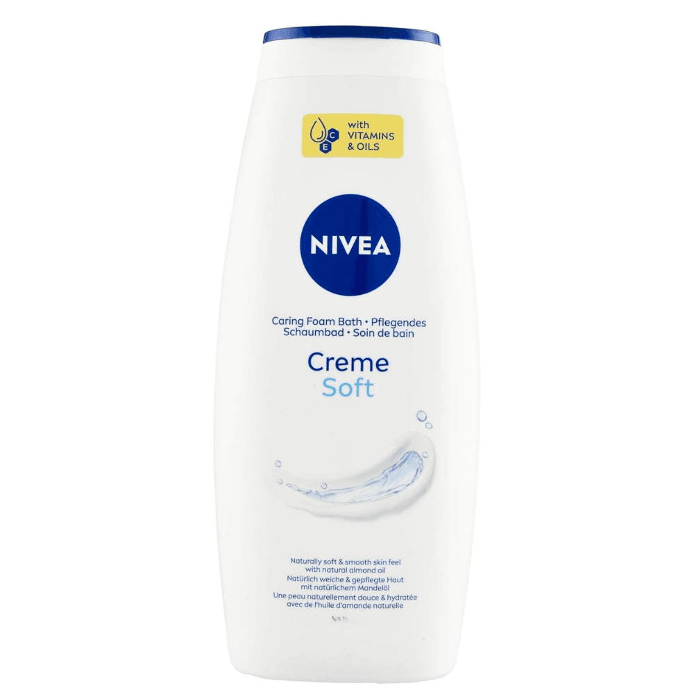 Nivea Creme Soft spuma de baie ulei de migdale 750 ml