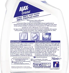 ajax solutie geamuri si suprafete multiple cristal 750 ml