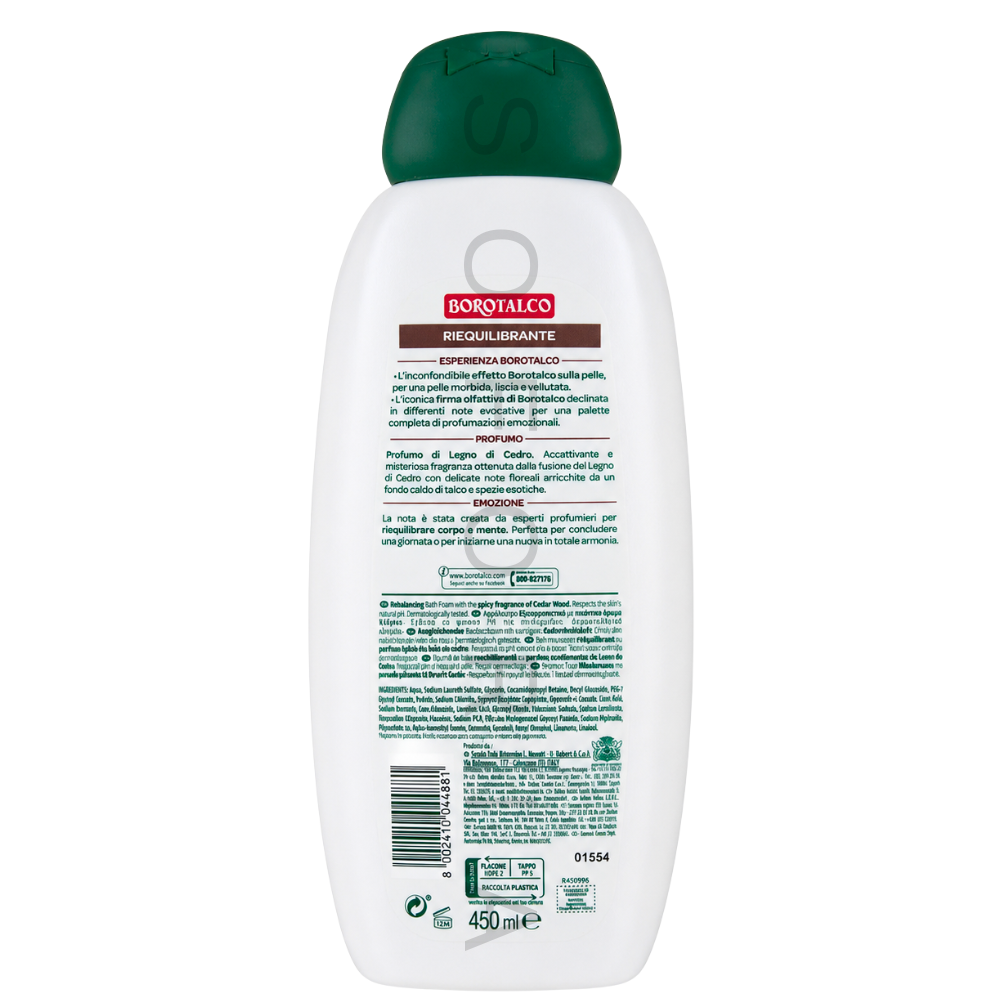 Borotalco Riequilibrante Legno di Cedro gel de dus