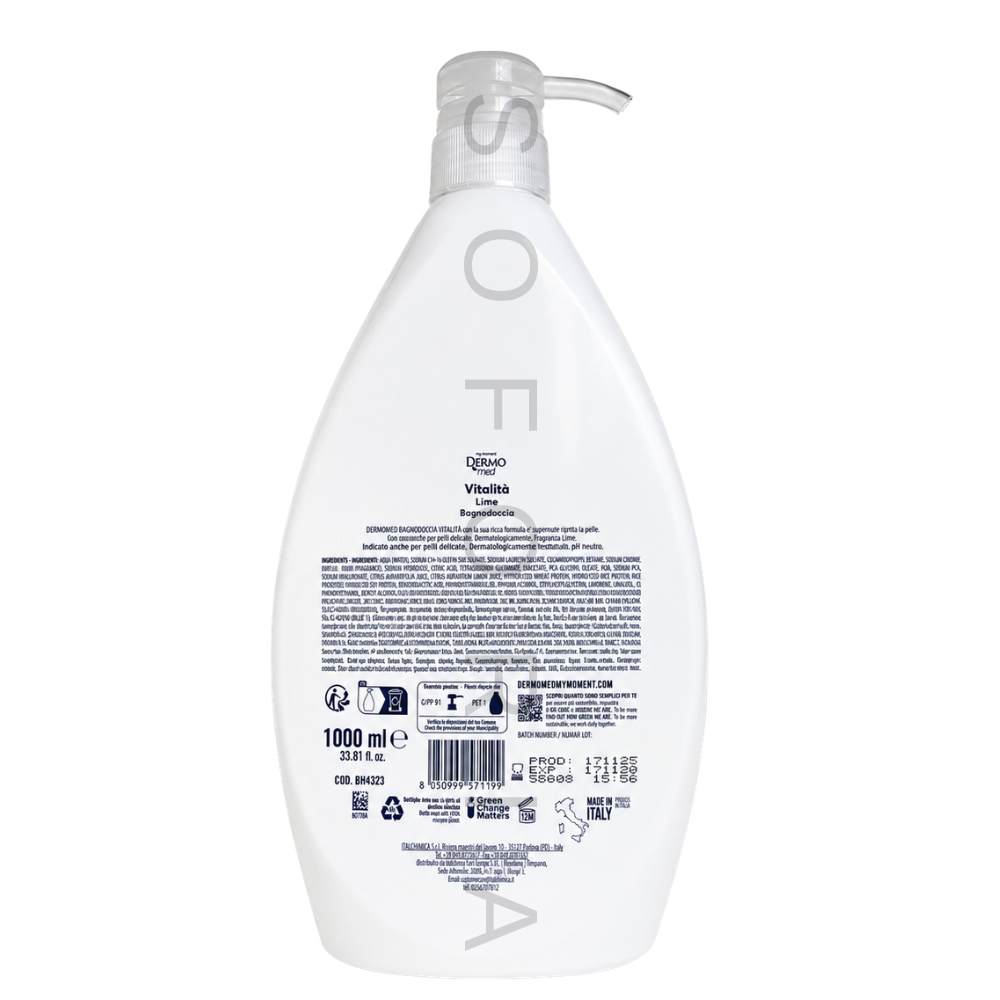 Dermomed Vitalita Lime gel de dus hidratant