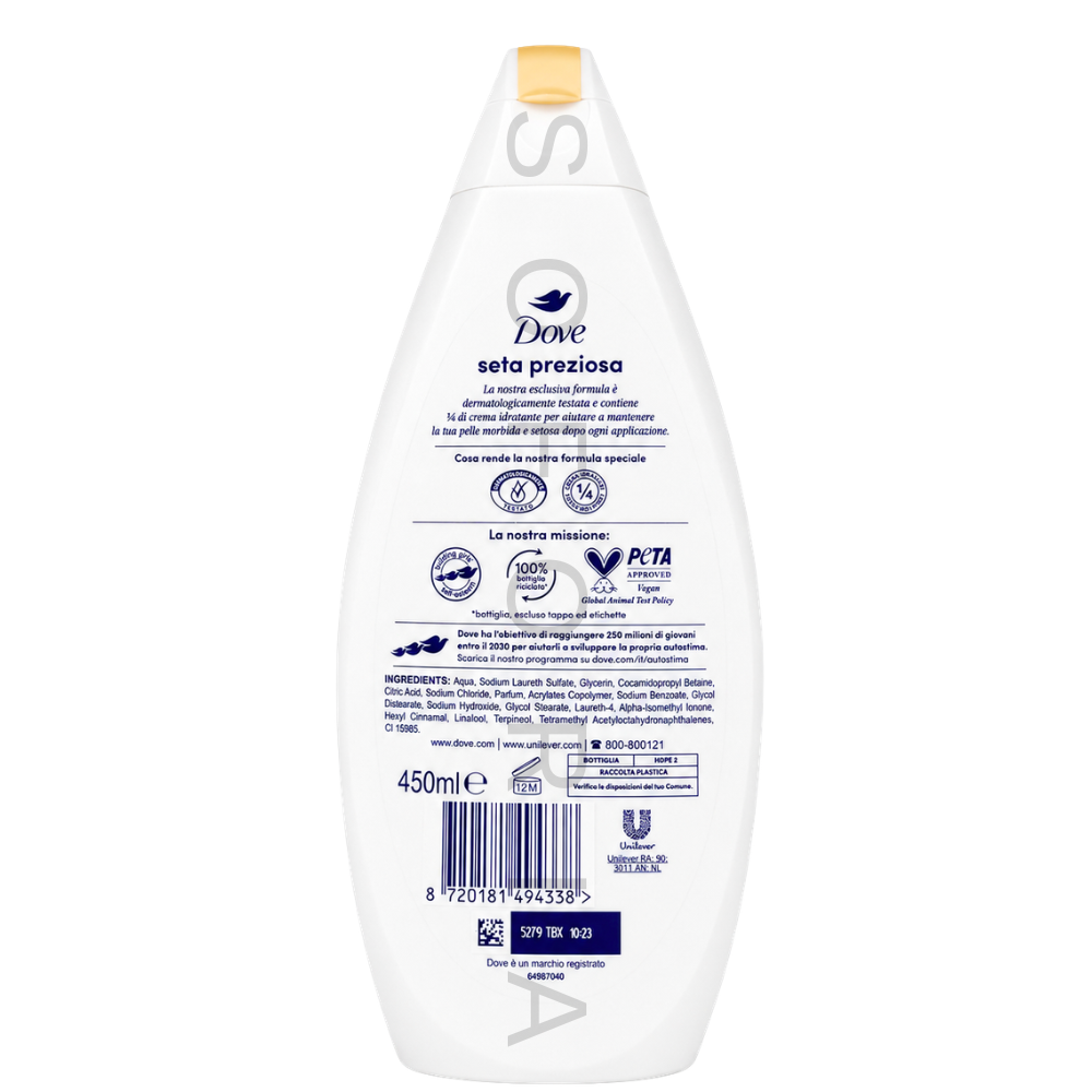 Dove Bagno Doccia Seta Preziosa gel de dus