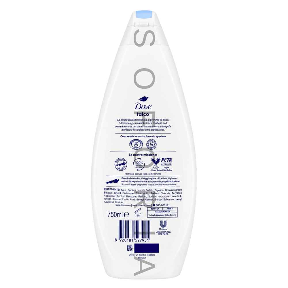Dove Bagno Doccia Talco gel de dus