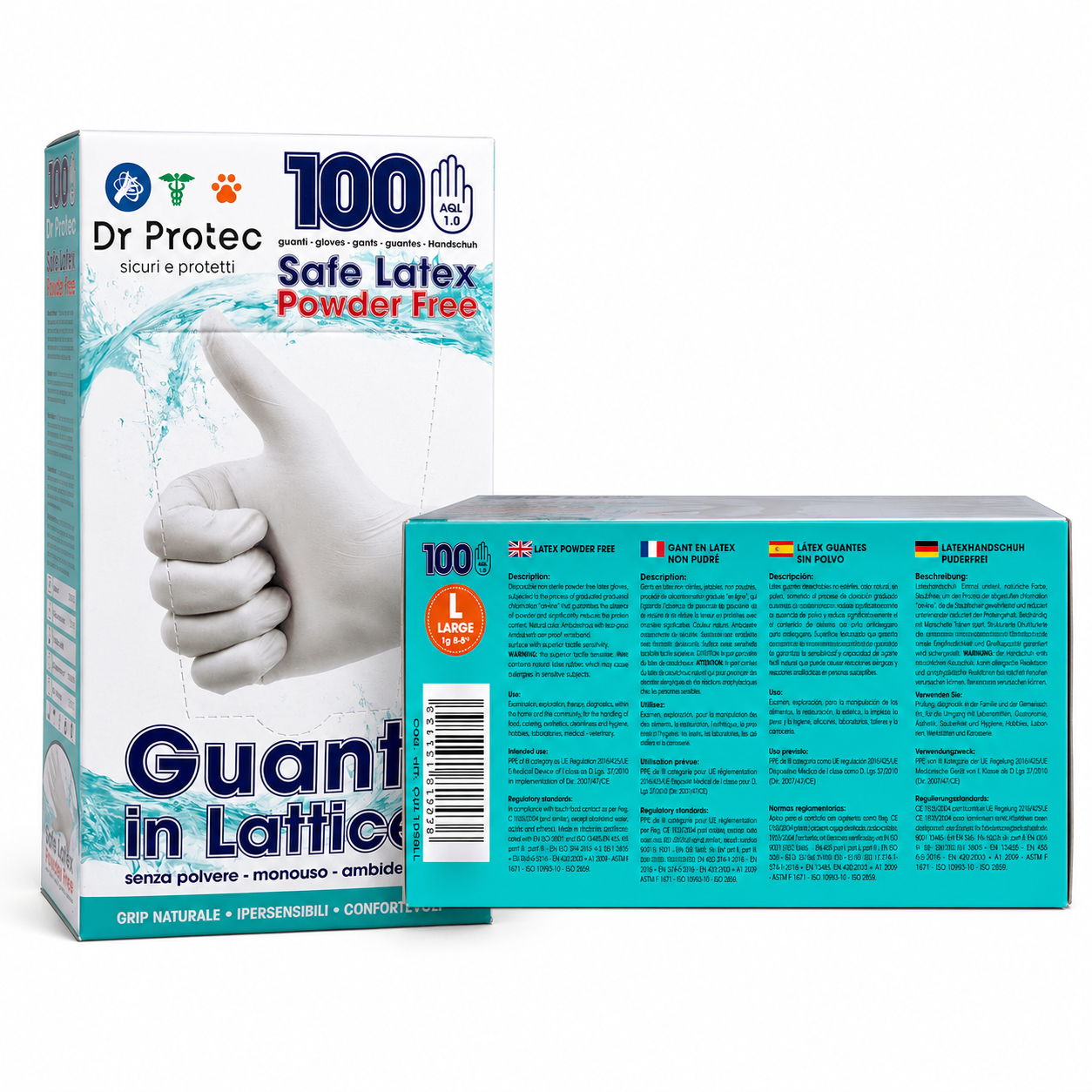 Dr Protec Safe Latex Powder Free manusi din latex