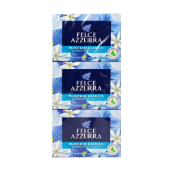Felce Azzurra săpun solid Mosc Alb, 3 x 100 g