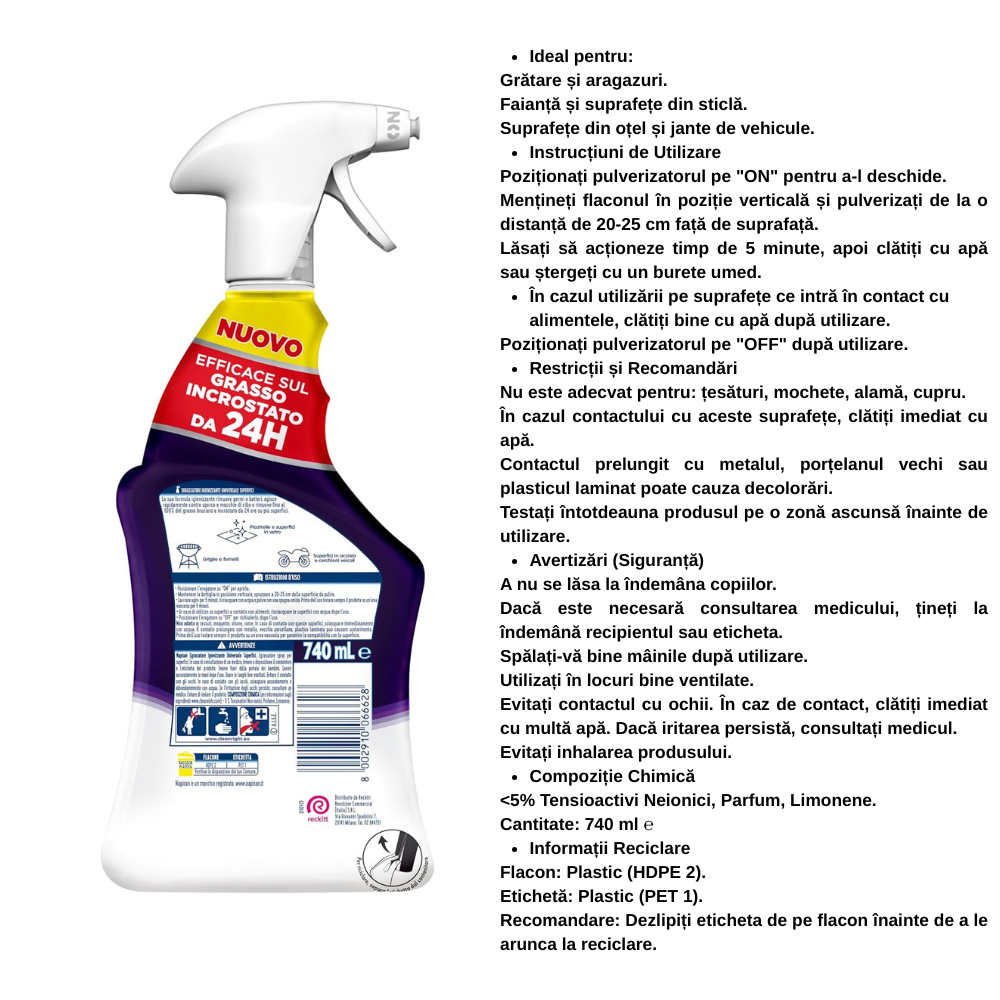 napisan degresant igienizant spray universal spray 740 ml