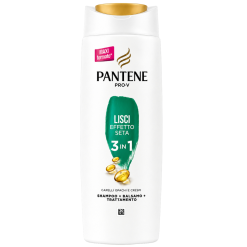 Pantene Pro-V șampon + balsam + tratament 3 în 1 Lisci Effetto Seta, 675 ml