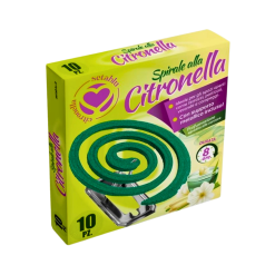 setablu spirale cu parfum de citronella 10 buc