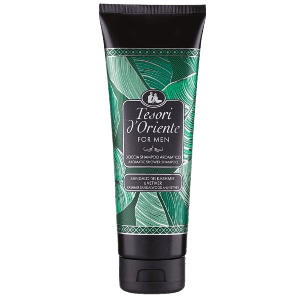 Tesori d'Oriente Men gel de duș și șampon Santal din Kashmir și Vetiver, 250 ml