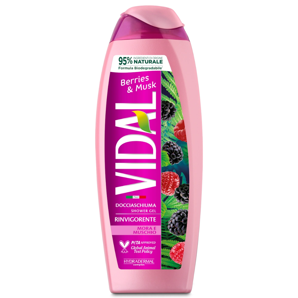 Vidal gel de duș revigorant Mure și Mosc, 250 ml