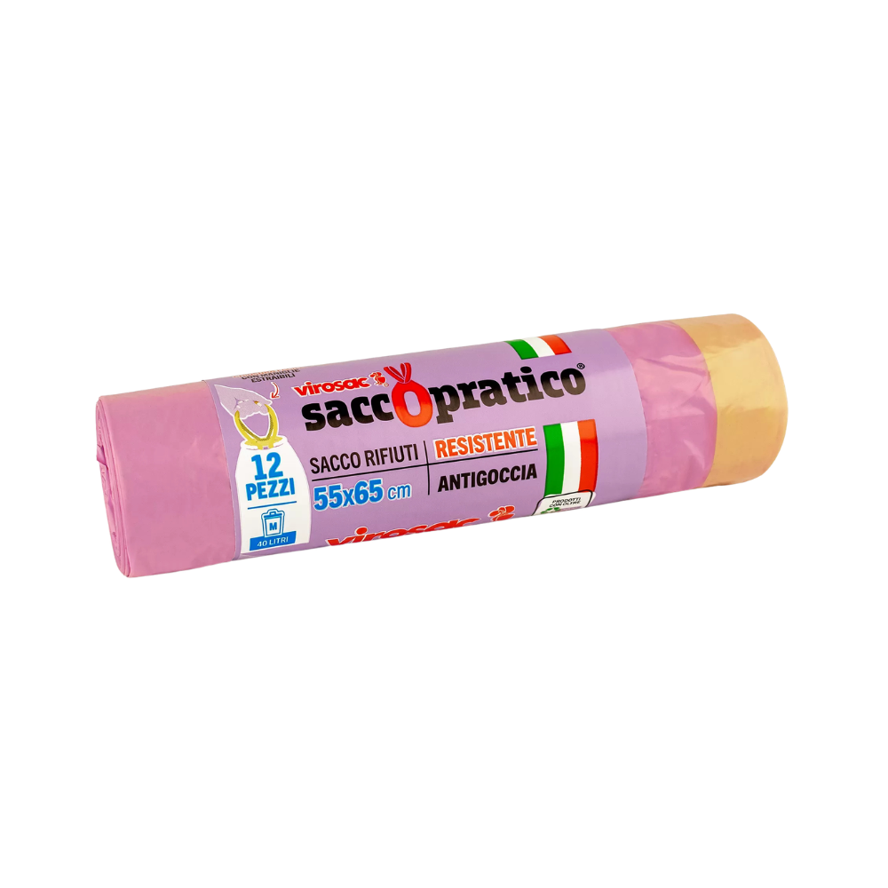 Virosac saci menajeri anti-picurare 40 L, 12 bucăți