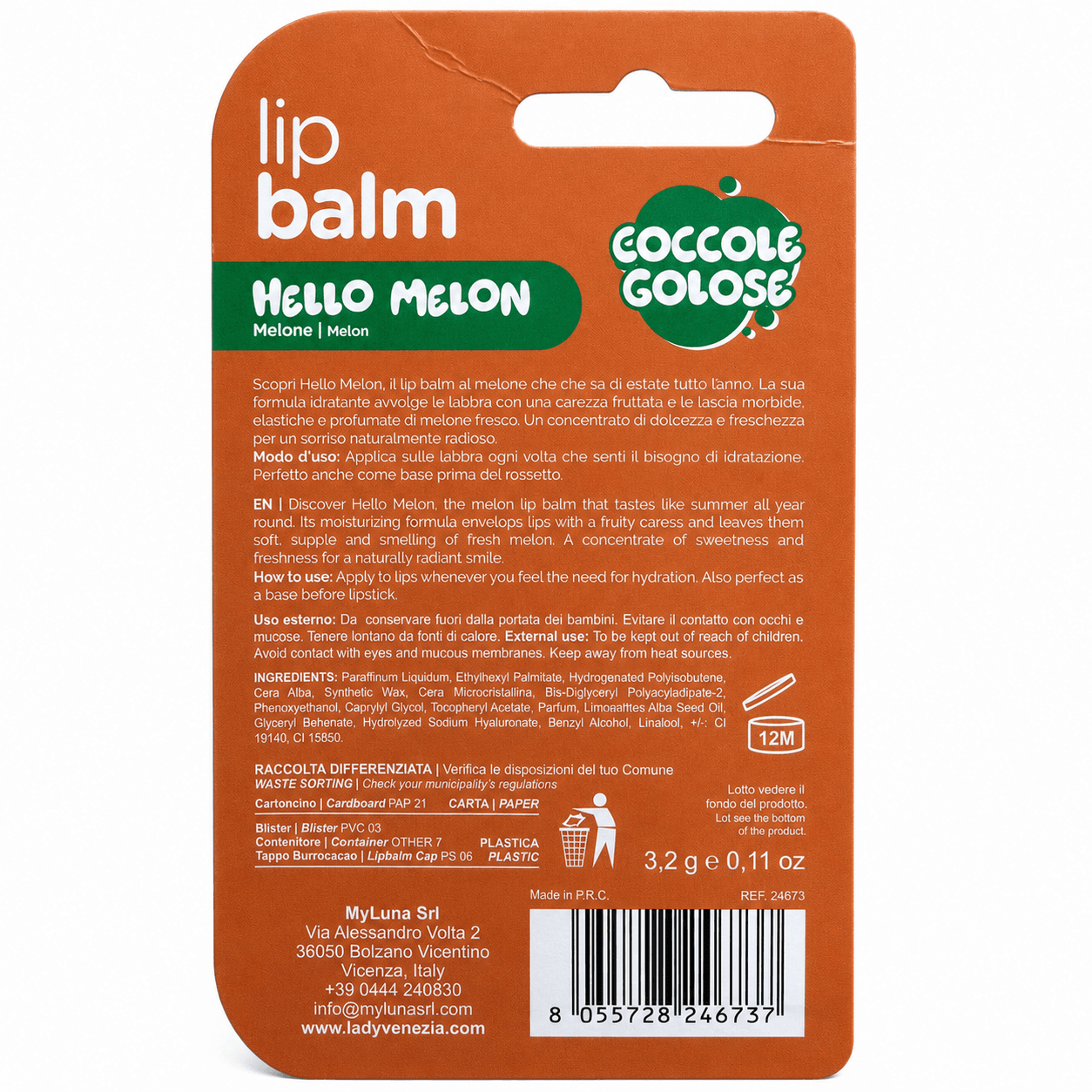 Lady Venezia Coccole Golose balsam buze fructat 3.2 g - imagine 5