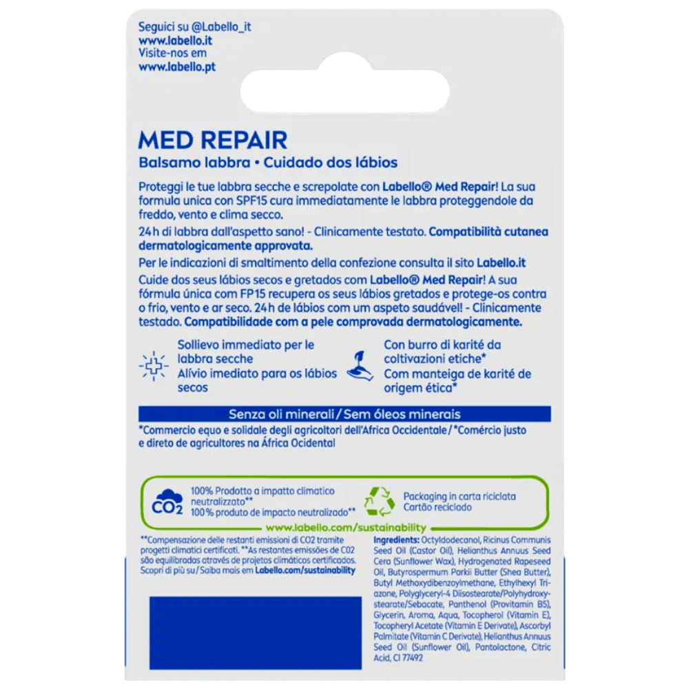 Labello Med Repair balsam buze SPF 15 4.8 g
