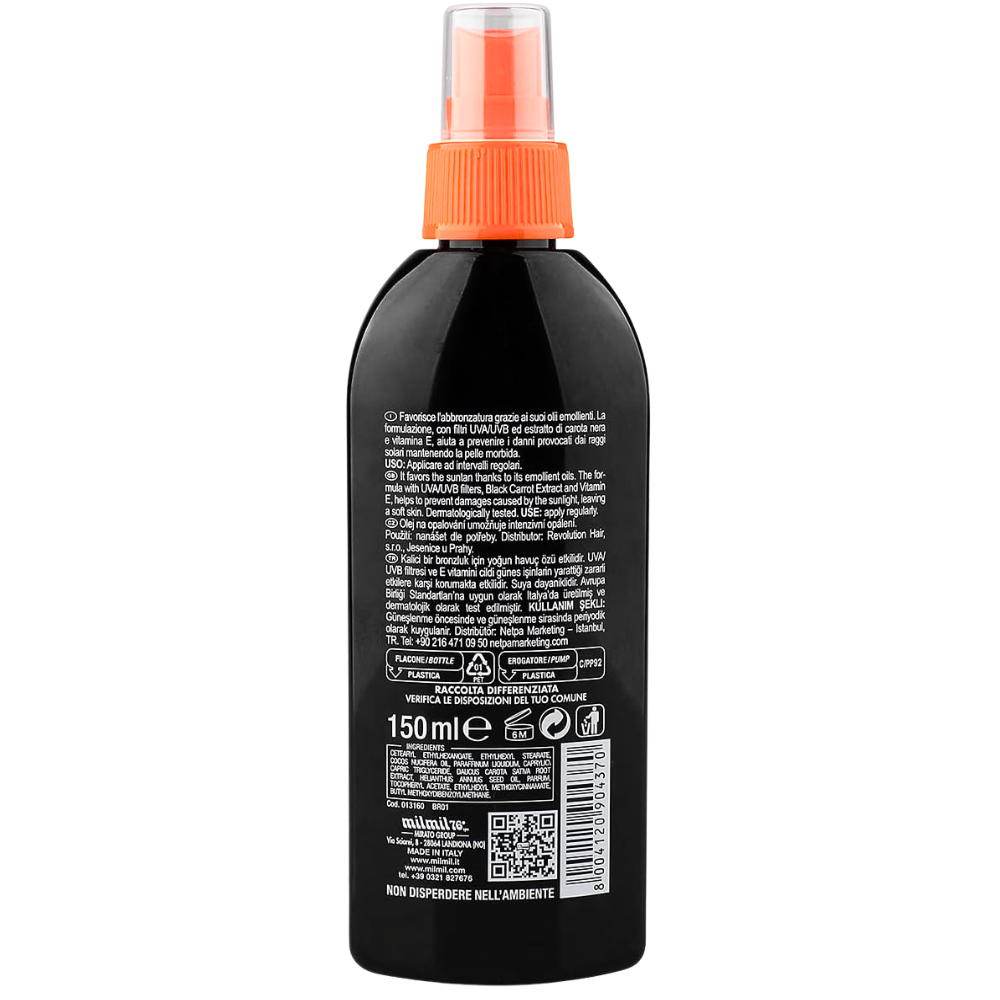 Solaire Sun Oil Spray Carota Nera ulei spray pentru bronzare 150 ml