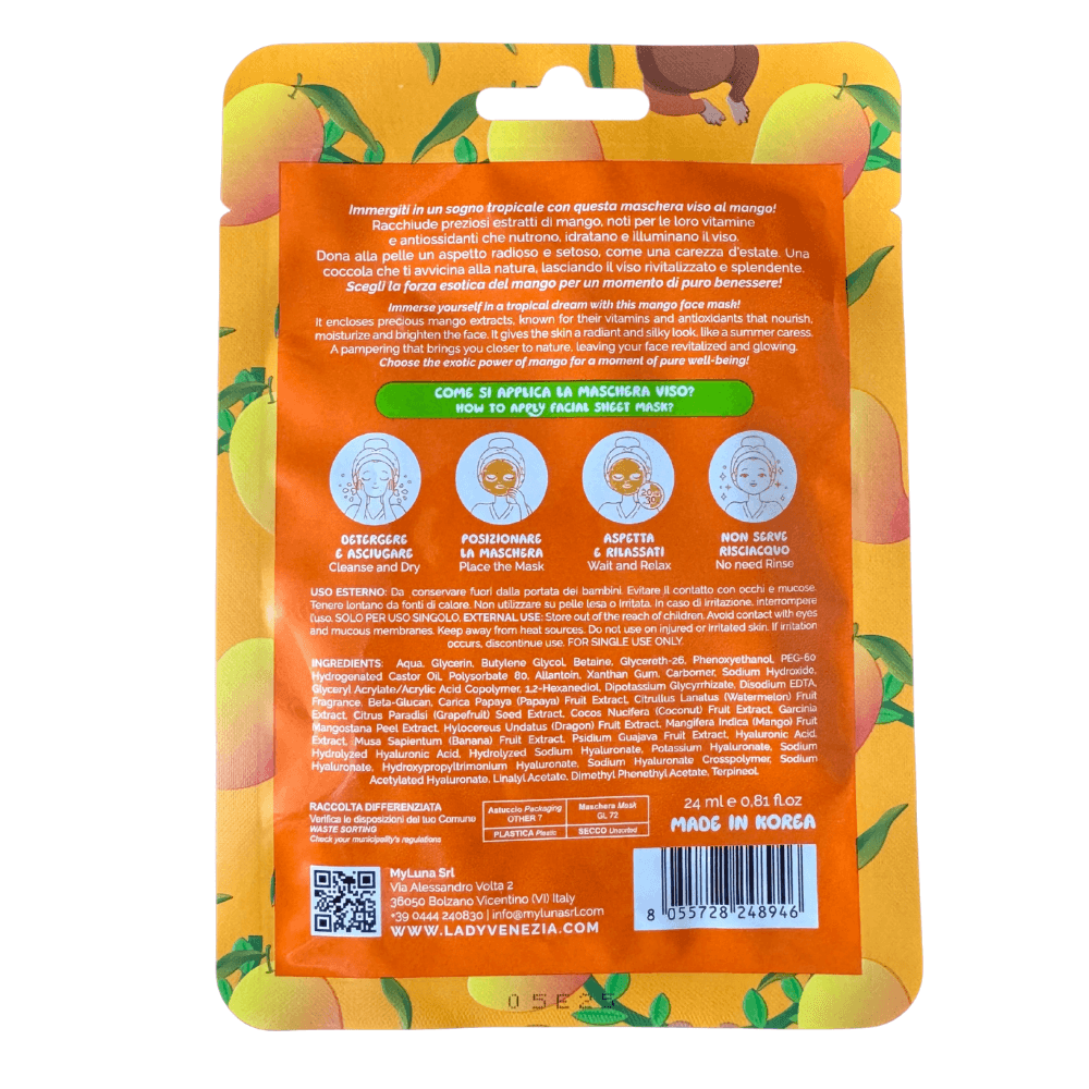 Lady Venezia mască facială Orangomango cu extract de mango, 24 ml - imagine 2