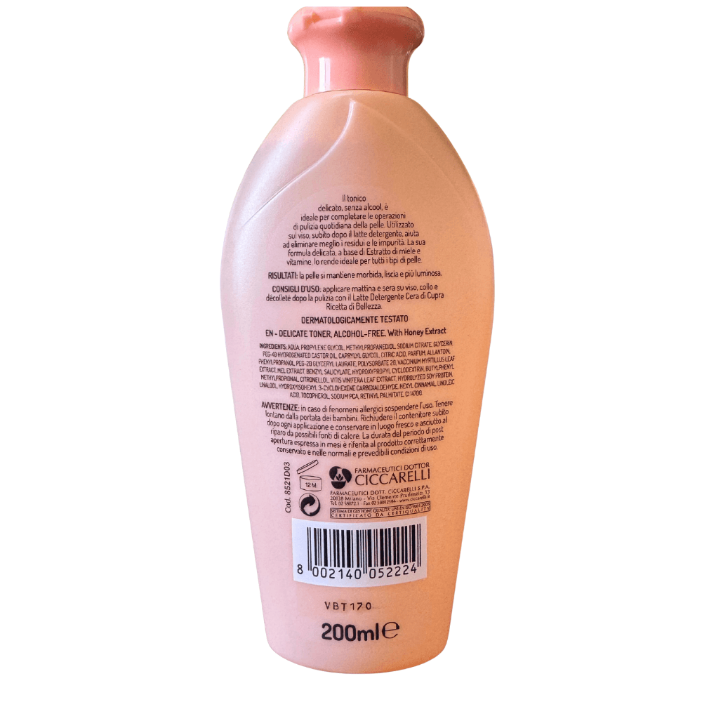 Cera di Cupra loțiune tonică pentru față cu extract de miere, 200 ml - imagine 2
