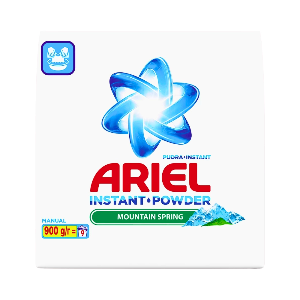 Ariel detergent pudra rufe Manual Mountain Spring 900 g