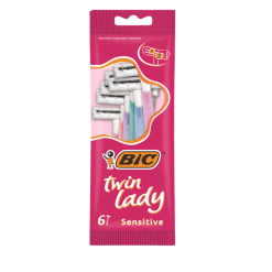 BIC aparat ras unica folosinta Twin Lady femei 2 lame 6 bucati
