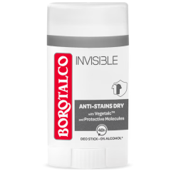 Borotalco Invisible stick deodorant Anti-Stains Dry 40 ml 48h