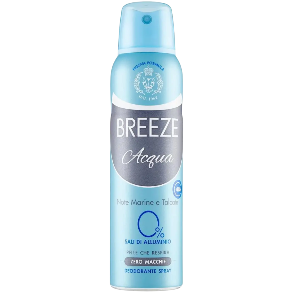 Breeze Acqua deodorant spray 48h fără săruri de aluminiu, 150 ml