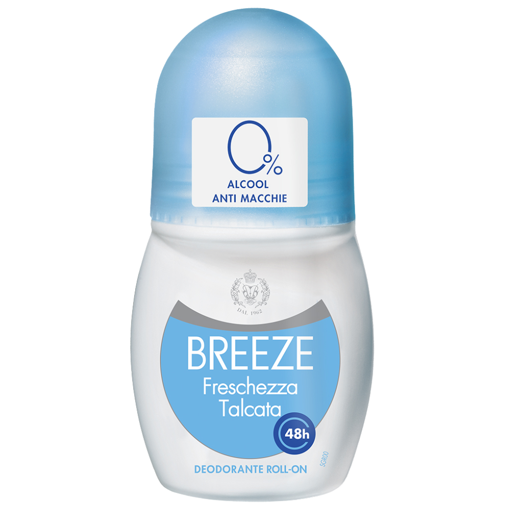 Breeze deodorant roll-on Freschezza Talcata, 50 ml