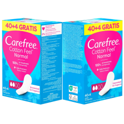 Carefree absorbante zilnice Cotton Feel Normal fara parfum 40+4 buc