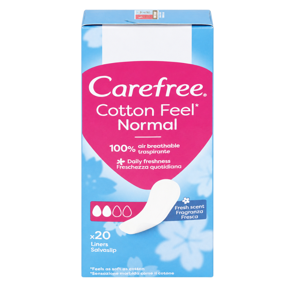 Carefree absorbante zilnice parfumate Cotton Feel Normal Fresh Scent, 20 bucăți