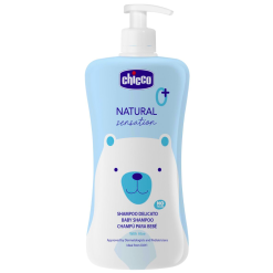 Chicco Natural Sensation sampon bebelusi fara lacrimi aloe si ulei de migdale dulci 500 ml