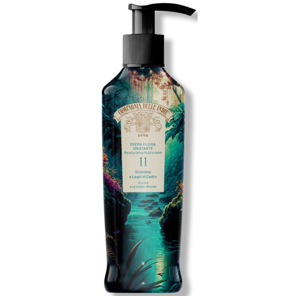 Compagnia delle Indie cremă fluidă hidratantă Orhidee și Lemn de Cedru 11, 250 ml
