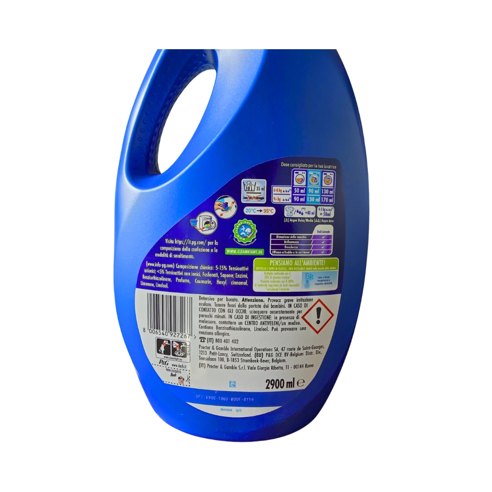 Dash detergent lichid pentru rufe Lavandă Cool Fresh 2900 ml