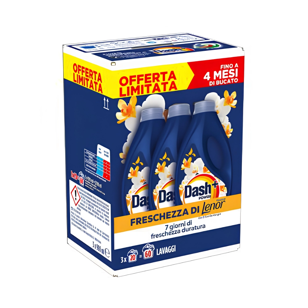 Dash detergent lichid rufe Vanilie & Flori