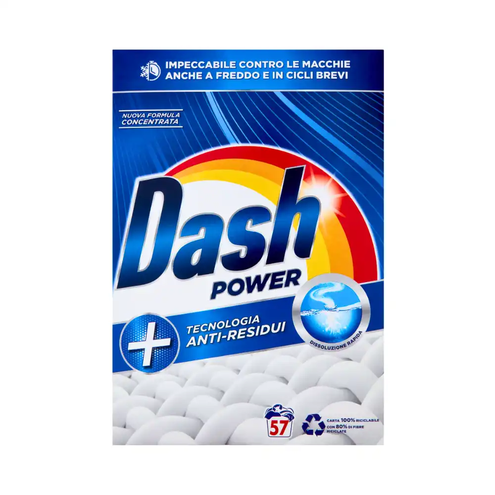 Dash detergent pudră Power 57 spălări, 2,85 kg