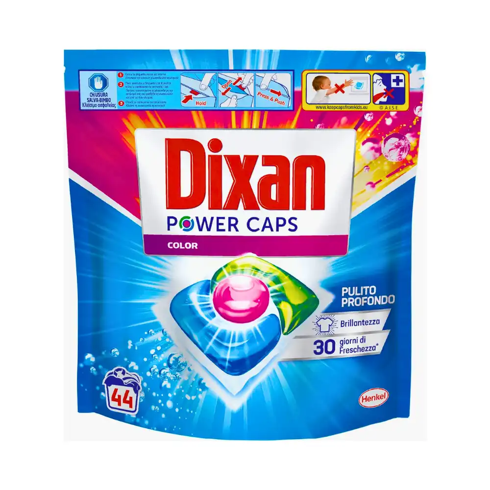 Dixan capsule pentru rufe colorate Power Caps 44 spălări