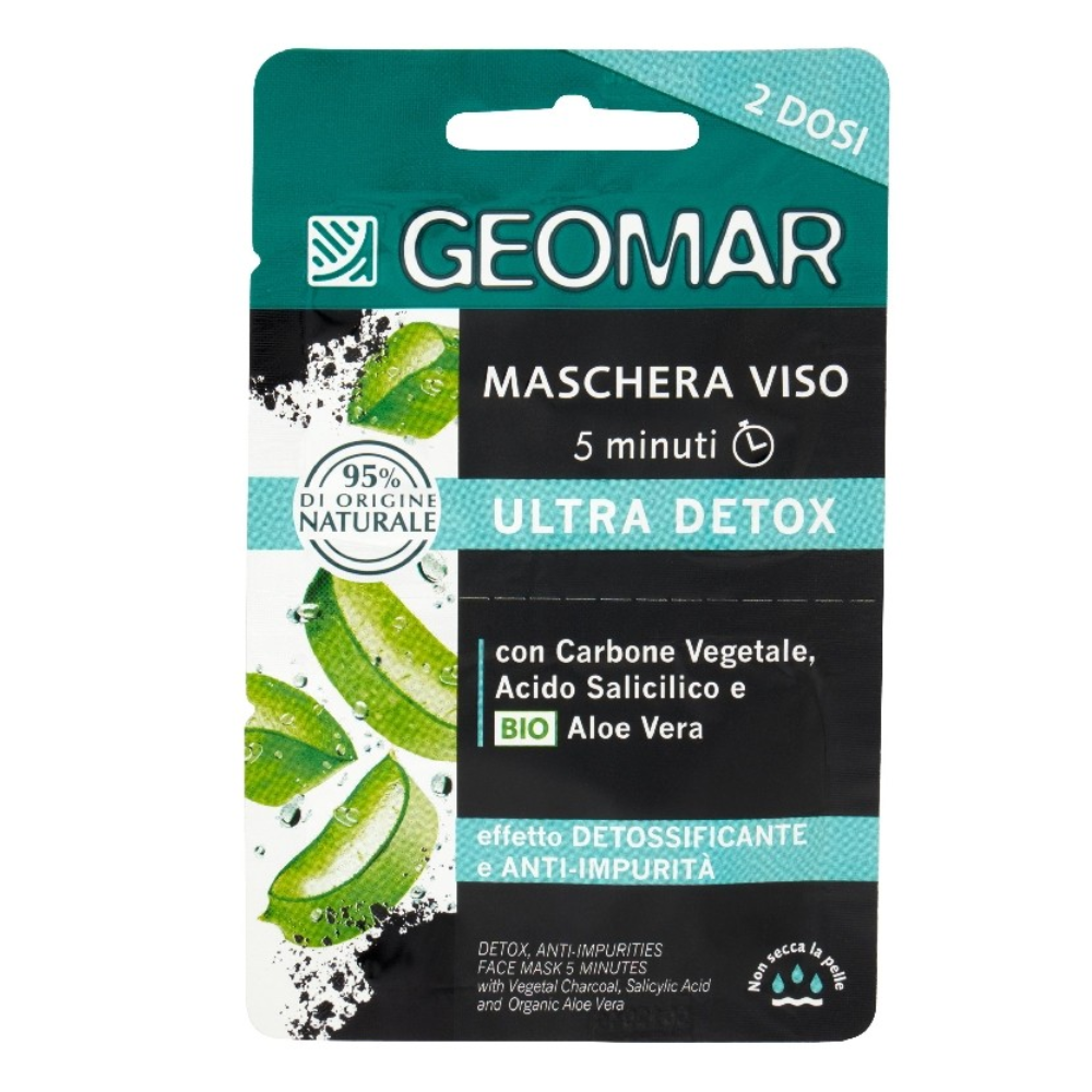 Geomar mască de față detoxifiantă Ultra Detox, 2 x 7.5 ml