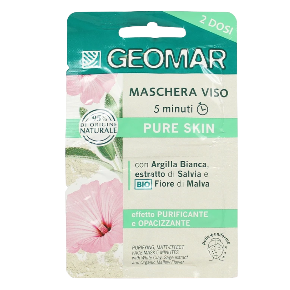 Geomar mască purifiantă pentru față Pure Skin, 2 x 7.5 ml