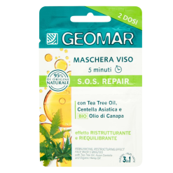 Geomar mască reparatoare pentru față S.O.S. Repair, 2 x 7.5 ml