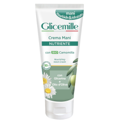 Glicemille cremă de mâini hrănitoare cu mușețel BIO, glicerină și ulei de măsline, 100 ml