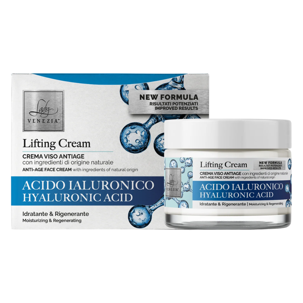 Lady Venezia cremă facială anti-age cu acid hialuronic, 50 ml
