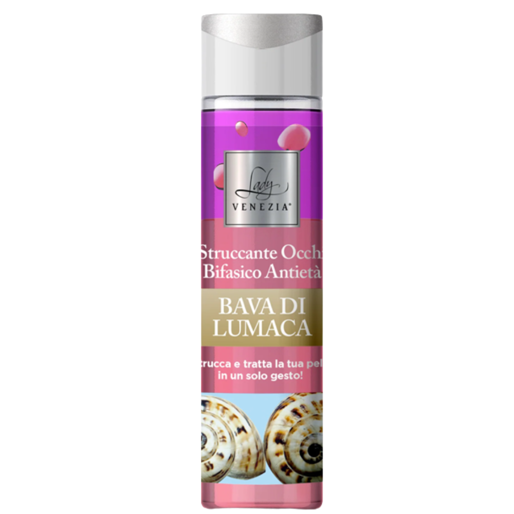 Lady Venezia demachiant bifazic pentru zona ochilor cu extract de melc, 250 ml