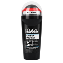 L'Oréal Men Expert antiperspirant roll-on Carbon Protect XXL Ball 5 în 1, 48h, 50 ml