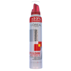 L'Oréal Paris spumă pentru păr Studio Line Style & Shine 7, volum și structură, 200 ml