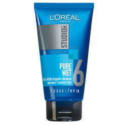 L'Oréal Paris Studio Line Pure Wet 6 gel pentru păr cu efect umed și fixare puternică, 150 ml
