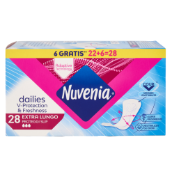 Nuvenia Dailies protej-slip-uri extra lungi, 28 bucăți