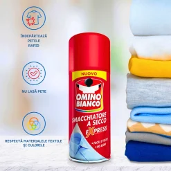 Omino Bianco soluție de scos pete uscată tip spray Smacchiatore a Secco Express 125 ml