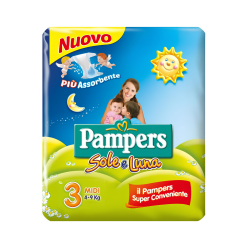 Pampers Sole e Luna scutece copii Midi 4-9 kg 20 buc