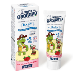 Pasta del Capitano pastă de dinți pentru copii +3 ani cu aromă de căpșuni, 75 ml