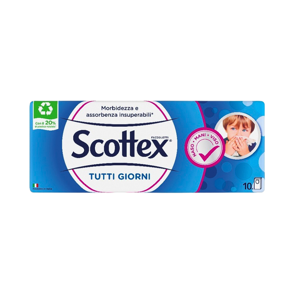 Scottex șervețele nazale 10 pachete x 9 buc