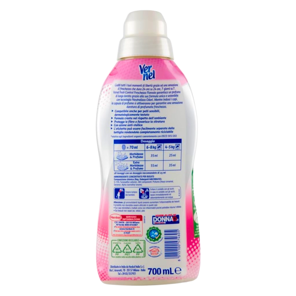 Vernel balsam de rufe concentrat Fresh Control Freschezza Floreale 700 ml