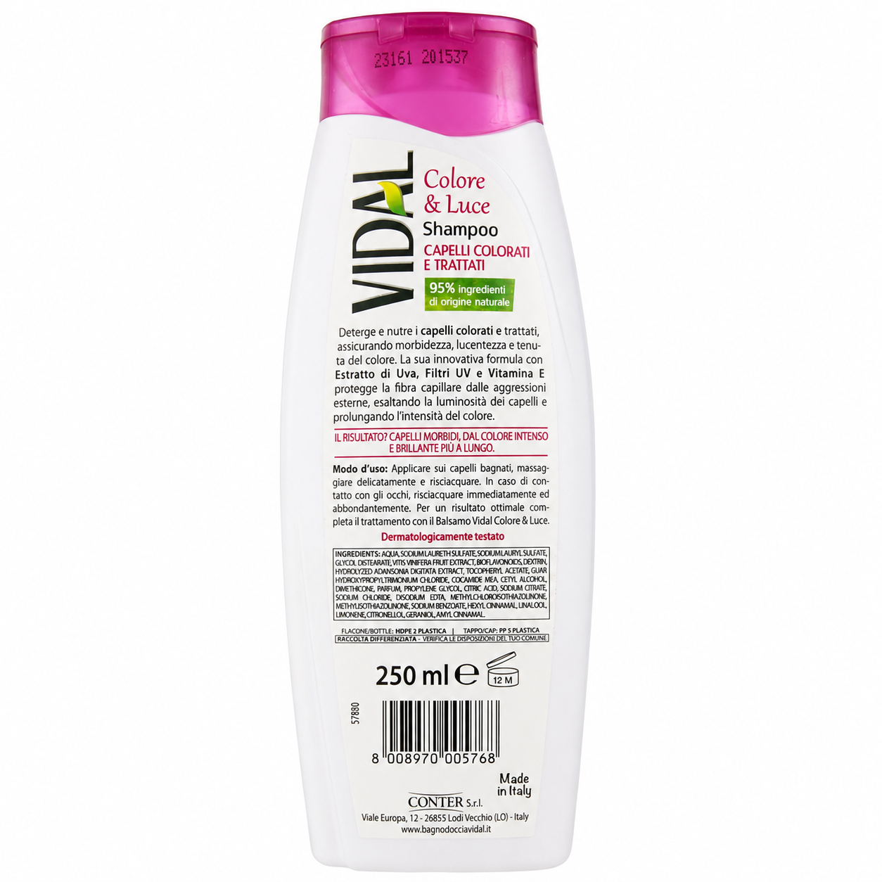 Vidal Colore Luce sampon par vopsit si tratat 250 ml