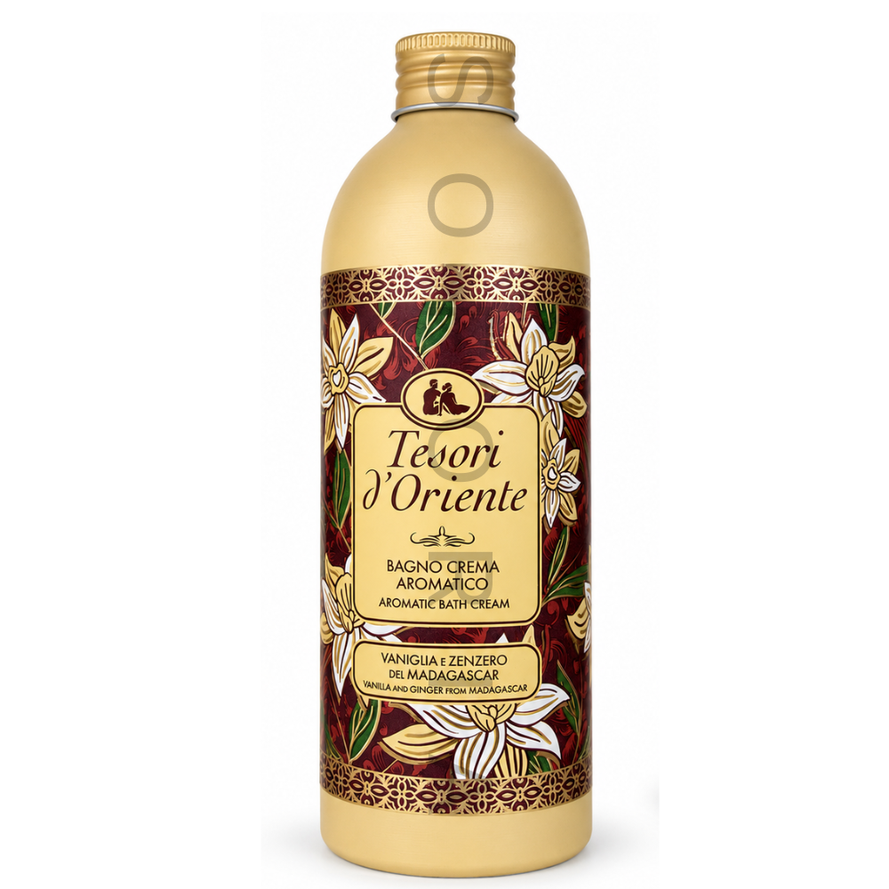Tesori d'Oriente cremă de baie aromatică Vanilie și Ghimbir 500 ml